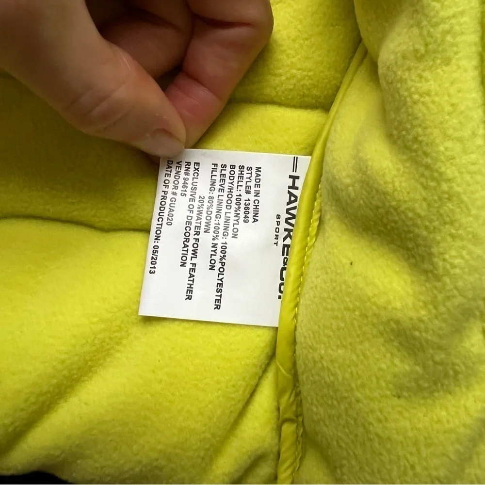 Hawke&Co Toddler Boys Windproof Down Jacket Lightweight Nylon Shell sz.12 mos